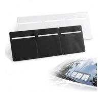 2Pcs 3 in 1 Tax disc Holder car windscreen Parking Permit Holder windscreen Adhesive Self Cling & Easy Removal Road Tax and Insurance Certificates NCT PVC Holder (Blackand White)
