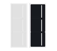 2Pcs 3 in 1 Tax Disc Holder for Car Windscreen - Parking Permit Holder for Car Windscreen, Adhesive Self-Cling & Easy Removal, Road Tax and Insurance Certificates NCT PVC Holder - Black and White