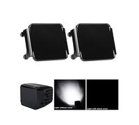 2pcs 3 inch LED Work Light Black Cover Dustproof Protect For 3" LED Square Pods Off-road Driving Fog Lamp Block the light