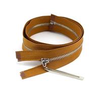 2Pcs 3# Metal Zipper 15-70Cm, for Bag Jeans Jacket Decorative Sewing,Brownsilver,Close-End-20cm