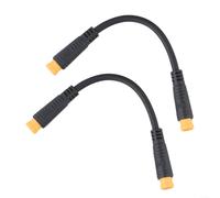 2PCS 3 Pin Female to Male Thumb Shifter Conversion Cable with M8 Waterproof Connector for Ebike Display Compatible with Various Electric Bike Kits (Male)