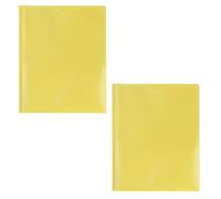 2Pcs 3 Prongs File Bag with Two Pocket Letter Size Document Organiser with Clear Front Pocket for School Supplies Business File Storage Pouches