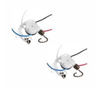 2Pcs 3 Speed 4 Wire Pull Chain Switch Replace ZE-208S Fan Light Bronze
