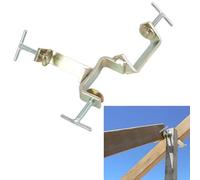 2pcs 3 Way Timber Adjustable Clamps for Bricklaying Zinc Profiles Clamp Setting Out Brick Laying 76 x 76mm to 38 x 38mm