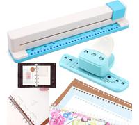 2PCS 30 Holes Binding Punch &3-Hole Punch Loose Leaf Paper Punch Machine | Portable Hand Pushed Multi-Hole Puncher for Notebooks, Agendas, Planners,To-Do Lists, School Works and so much more
