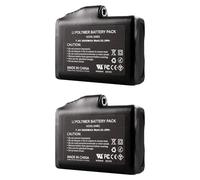 2Pcs 3000mAh 7.4V Rechargeable Lithium Polymer Battery, Polymer Lithium Ion Batteries for Heated Gloves and Sock, UL FCC Certification, Black