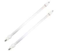 2pcs 300W Quartz Heating Tube Element for Portable Infrared Heater 220V | Rapid Heating, Easy Replacement, Space-Saving Design, White Ceramic Build for Small Living Spaces and Work Areas