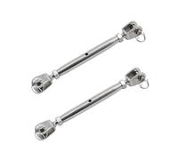 2pcs 304 Stainless steel closed body rigging screw turmbuckle wire tensioner marine boat rope tensioner M10