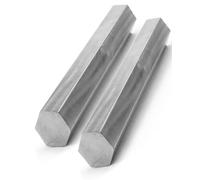 2PCS 304 Stainless Steel Hexagonal Rod, 10mm-20mm Metal Solid bar hexagon Hex rod Unpolished brushed for Nuts Making, Length 500mm/20inches(11mm)