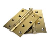 2Pcs 304 Stainless Steel Hinges,Interior Door,Square Corners,Folding Hinge for Bifold Doors,Cabinet, Fence Gate Hardware Hinges(Rot)