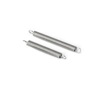 2pcs 304 Stainless Steel O Hook Tension Cylindroid Helical Pullback Extension Tension Coil Spring Wire Diameter 1.5mm(100mm(2pcs),9mm)