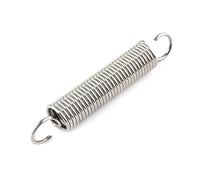 2pcs 304 Stainless Steel S Hook Tension Extension Spring Wire Diameter 0.8mm/1.0mm/1.2mm Outer Diameter 6-12mm, 1.2x12x35mm