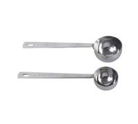 2PCS 304Stainless Steel Tablespoon Measuring Spoon with Long Handle Measuring Utensils for Grinding Coffee and Baking Multipurpose Kitchen Spoon