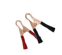 2PCS 30A 50A 100A Clips Battery Clamps Crocodile Clip Red Black Positive Negative 75MM 80MM 90MM Length