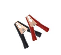 2PCS 30A 50A 100A Clips Battery Clamps Crocodile Clip Red Black Positive Negative 75MM 80MM 90MM Length