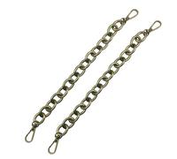 2pcs 30cm Iron Replacement Chain Handbag Handle Coffee Antique