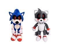 (2Pcs) 30CM Sonic EXE The Spirits Of Hell Plush Toy Evil Blood Stuffed Doll
