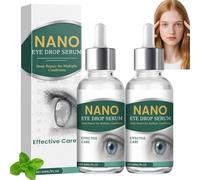 2Pcs 30ML Nano Eye Drops Serum,Vision Recovery Eyes Drop,Eye Brightening Dro/ps,Dry Ey/e Dro/ps for Humans,Dry Eyes Treatment,Lubricating E/ye Dr/ops,Gentle and Effective E/ye Dr/ops,Relieve Fatigue