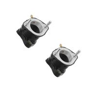 2pcs 30mm Curved Engine Air Intake Manifold Pipe for 200cc Atv | Stainless Steel and Rubber Construction, Direct Installation, Suitable for Carburetor or Throttle Body, Reduces Air