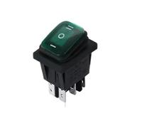 2Pcs 30mmx22mm KCD4 IP65 Waterproof Switch 12V 220V ON-OFF-ON 6Pin Rocker Push Button with Light 16A 250VAC