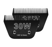 2PCS 30W Wide Blades for Dog Grooming Blades Compatible with Andis Dog Clippers Blades,Dog Clipper Blades Compatible with Oster A5,Wahl km10 Dog Clippers,Stainless-Steel Blade Sharp