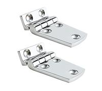 2PCS 316 Stainless Steel Hinge，Flush Door Hatch Compartment Folding Bending Hinge， Door Strap Butt Hinge Marine(66mm)
