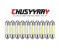 2PCS 31mm Car LED Festoon Interior Dome Map Trunk License Plate Bulb Light White