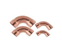 2pcs 32x1.2mm 90 Degree Elbow Copper End Feed Plumbing Pipe Fitting for Gas Water Oil