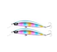 2PCS 33G/10.8CM Fishing Lure Global Release Sinking Lure For Long Casting Hard Bait Tackle For Fly Fishing For Fishings Enthusiasts(Color 07,38G 13.3CM)