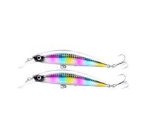 2PCS 33G/10.8CM Fishing Lure Global Release Sinking Lure For Long Casting Hard Bait Tackle For Fly Fishing For Fishings Enthusiasts(Color 14,38G 13.3CM)