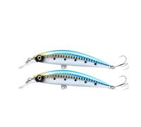 2PCS 33G/10.8CM Fishing Lure Global Release Sinking Lure For Long Casting Hard Bait Tackle For Fly Fishing For Fishings Enthusiasts(Color 01,33G 10.8CM)