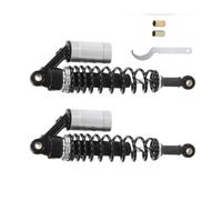 2Pcs 340mm Eyes to Eye Shock Absorbers 250kg Load Capacity for CB400 Motorcycle High Load Tolerance Reduced Bump Impacts Rough Motorcycle Suspension