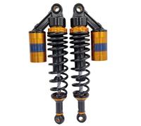2Pcs 340mm Eyes to Eye Shock Absorbers 250kg Load Capacity for CB400 Motorcycle High Load Tolerance Reduced Bump Impacts Rough Deformation Resistance Shock