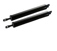 2pcs 35KG Wind-Resistant Heavy-Duty Door Closers with Adjustable Speed Polished Metal Finish Touch Secure Home Safety for Door(Black)