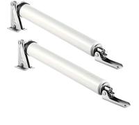 2pcs 35KG Wind-Resistant Heavy-Duty Door Closers with Adjustable Speed Polished Metal Finish Touch Secure Home Safety for Door(Silver)