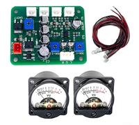 2Pcs 35mm VU Meter Kit with Audio Level Driver Board, Analog Volume Meter Display for DIY Audio Projects, Preamplifier Tester, Retro Stereo Equipment Parts