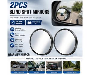 2Pcs 360° Car Blind Spot Convex Mirrors