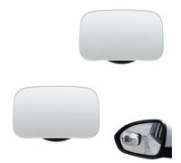 2PCS 360 Degree Adjustable Frameless Glass Convex Rear View Mirror | Blind Spot Mirrors for Cars, Rotatable Wing Mirror Blindspot, Universal Small Parking Mirror Car Accessories for Men Women