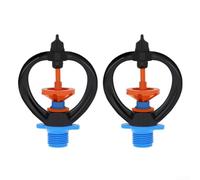 2pcs 360 Rotating Irrigation Nozzle Plastic 80-140L/H