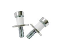 2PCS 38420 Door Striker Bolts 9601750 Compatible with 1971-1991 Chevy Chevrolet GMC 1971-1976 Cadillac Oldsmobile Pontiac Buick