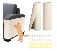 2PCS 39.3" x 15.7" Cat Scratching Mat,DIY Climb Cat Scratcher for Furniture Couch Protector, Covering Cat Scratching Posts for Indoor Cats, Replacement Pads,Self-Adhesive Carpet