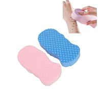 2pcs 3D Bath Sponge, Exfoliating Bath Sponge, Soft High Toughness Reusable Body Shower Sponge for Adults Kids