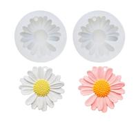 2PCS 3D Daisy Candle Mould, Flower Silicone Mold Wax Aromatherapy Soap Making Moulds Chocolate Baking Molds for DIY Crafts Home Wedding Party Decoration