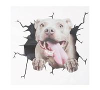 2PCS 3D Dog Decal Car Decoration Sticker Dog Pattern PVC Window Decals 11.8inch Funny Dog Car Decoration Stickers for Car Window Bumper Truck Wall Decal Decorations