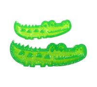 2Pcs 3D Dog Slow Feeder Shape Alligator Dogs Chew Toy Refillable Teeth Cleaning Puzzle Toy for Large Medium & Small Dogs