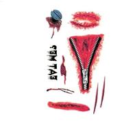 2pcs 3D Fake Scar Tattoos Sticker Realistic Wounds Scab Temporary Tattoo April Fools ' Day Makeup Stickers(08)