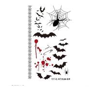 2pcs 3D Fake Scar Tattoos Sticker Realistic Wounds Scab Temporary Tattoo April Fools ' Day Makeup Stickers(13)