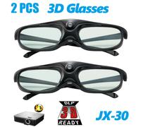 2PCS 3D Glasses Active Shutter 96-144HZ for BenQ Acer X118H P1502 X1123H H6517ABD H65108D Optoma JmGo V8 XGIMI Projector 2PCS Blue