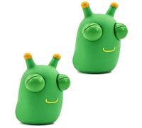 2pcs 3D Green Grass Worm Popping Out Eyes Squeeze Toy for Kids,Funny Pinch Toy Stress Relief Toy Novelty Fidget Toy Hand Squishy Squeeze Toys for Kids Adult,Relieve Stress,Christmas Stocking Fillers