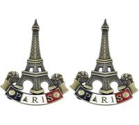 2Pcs 3D Metal Fridge Magnet Eiffel Tower Paris France Souvenir Gift Decor Refrigerator Magnets, Kitchen Accessories,Kitchen Refrigerator Decor